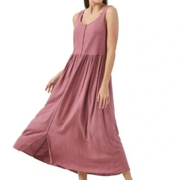 Frye Ladies Button Front Midi Dress - Small - Picture 1 of 4